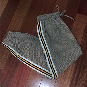 Jogger Style Houndstooth Pants